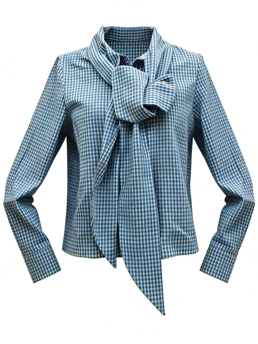 niebieska koszula wzór