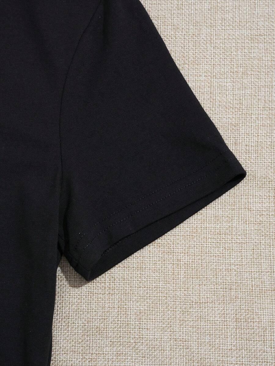 CZARNY T-SHIRT BASIC