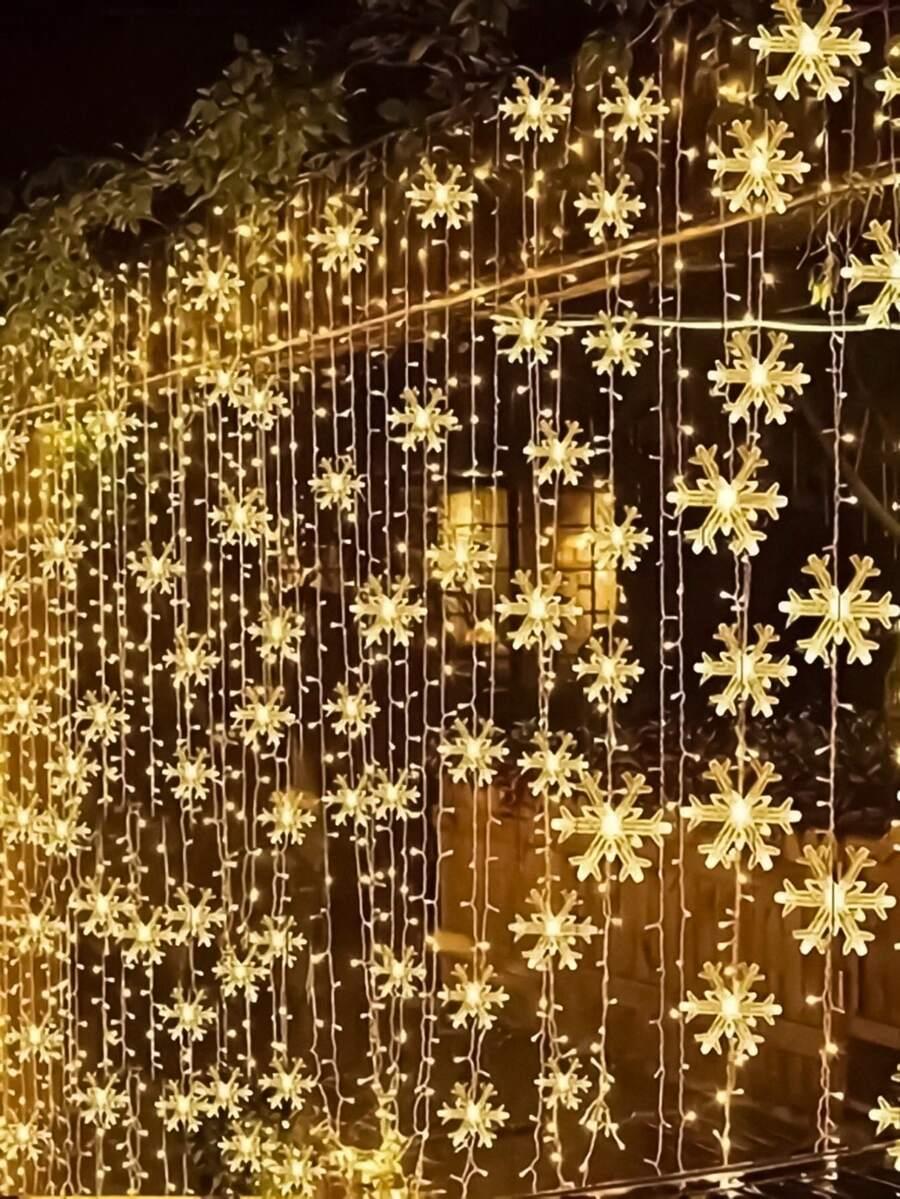 lampki led płatki śniegu
