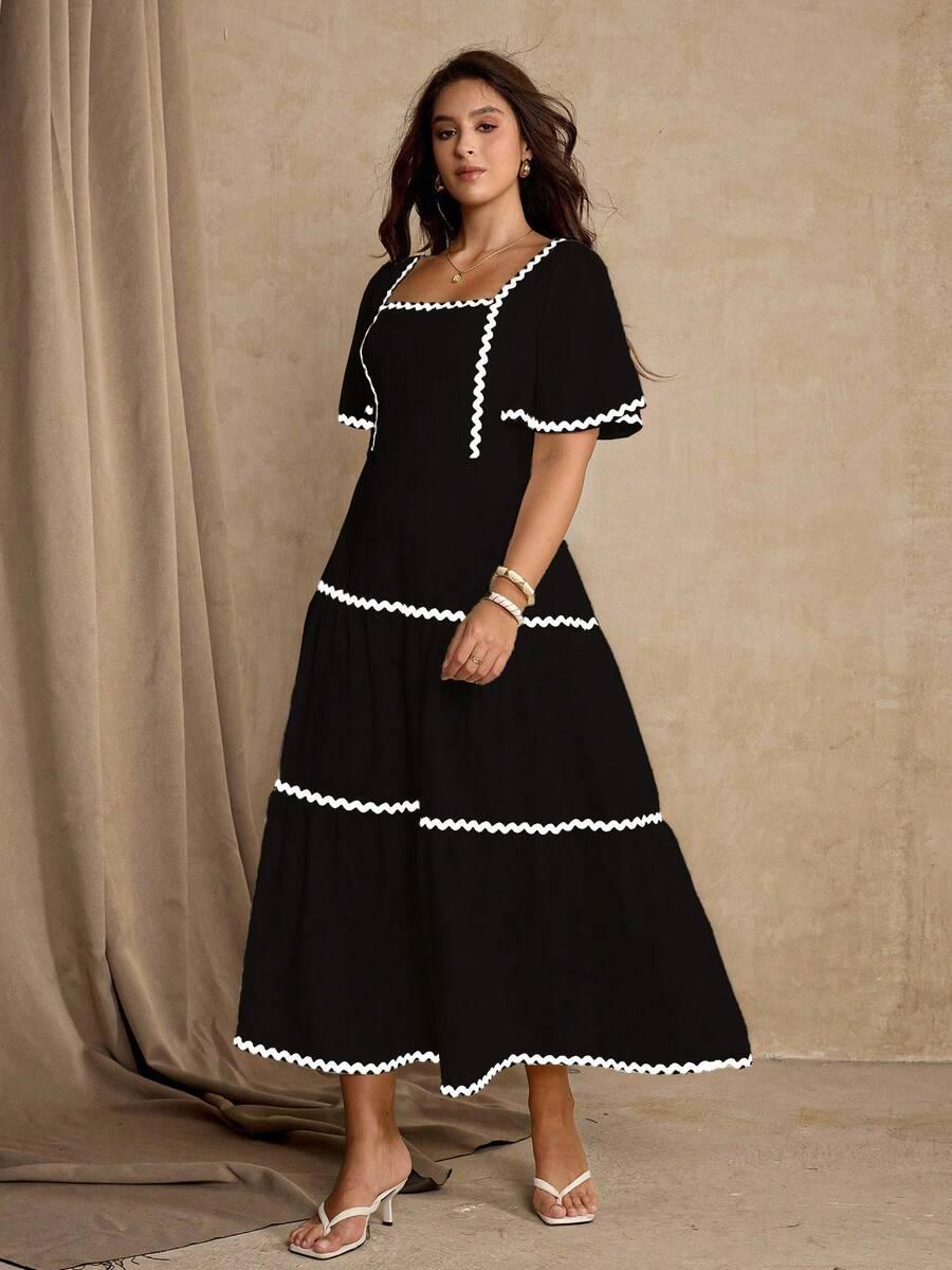 czarna maxi sukienka