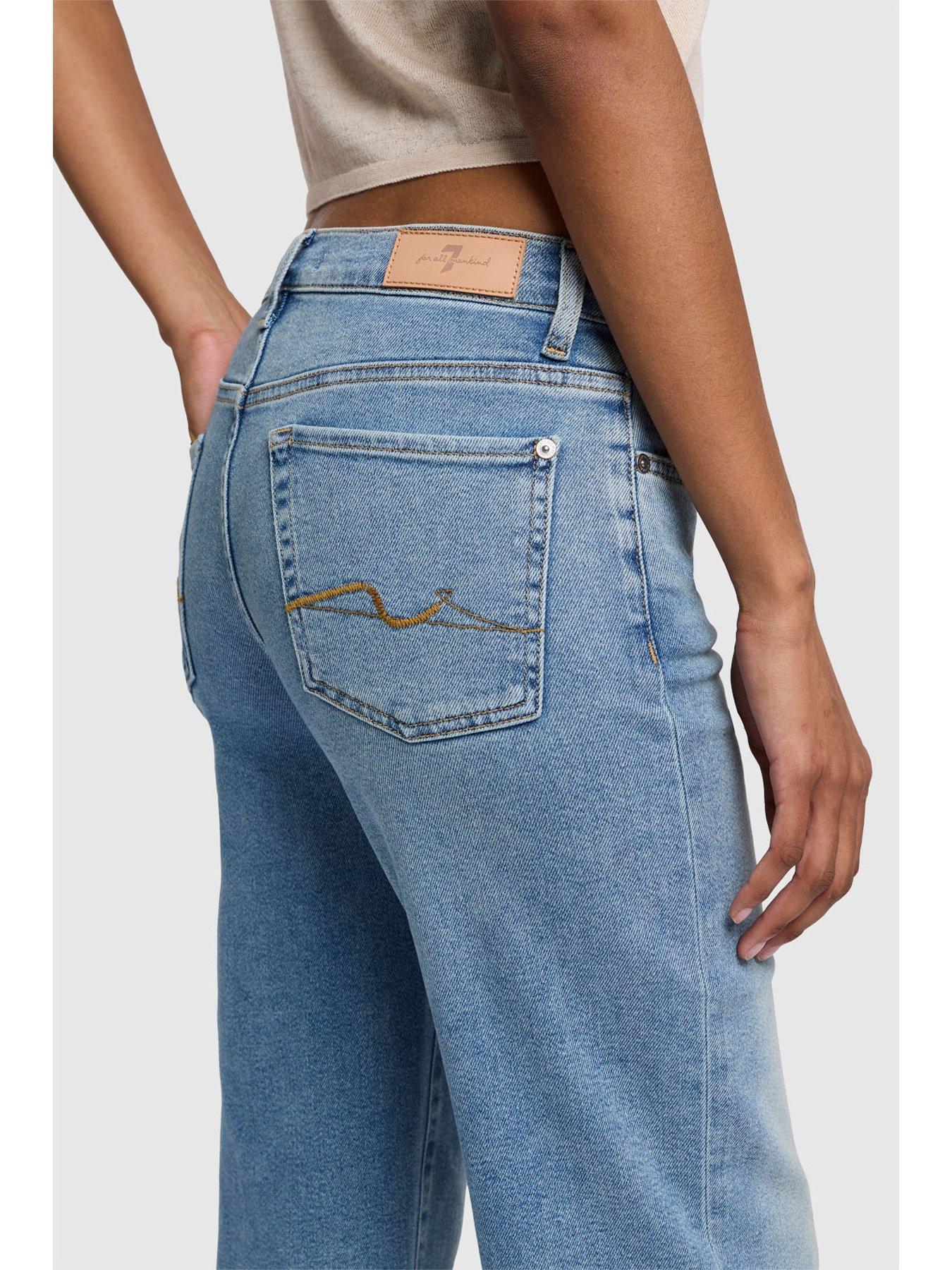 7 FOR ALL MANKIND JEANSY Z SUROWYM WYKOŃCZENIEM JSWJ1200AU