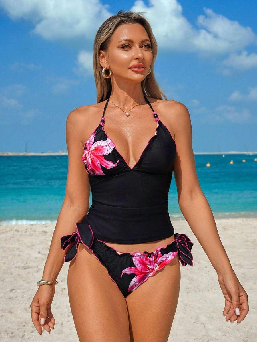 DWUCZĘŚCIOWE TANKINI DAMSKIE 