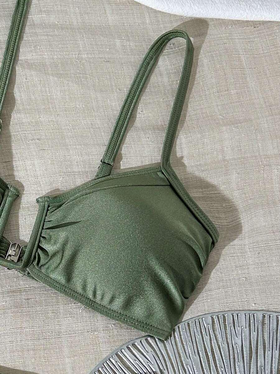 zielony dół od bikini