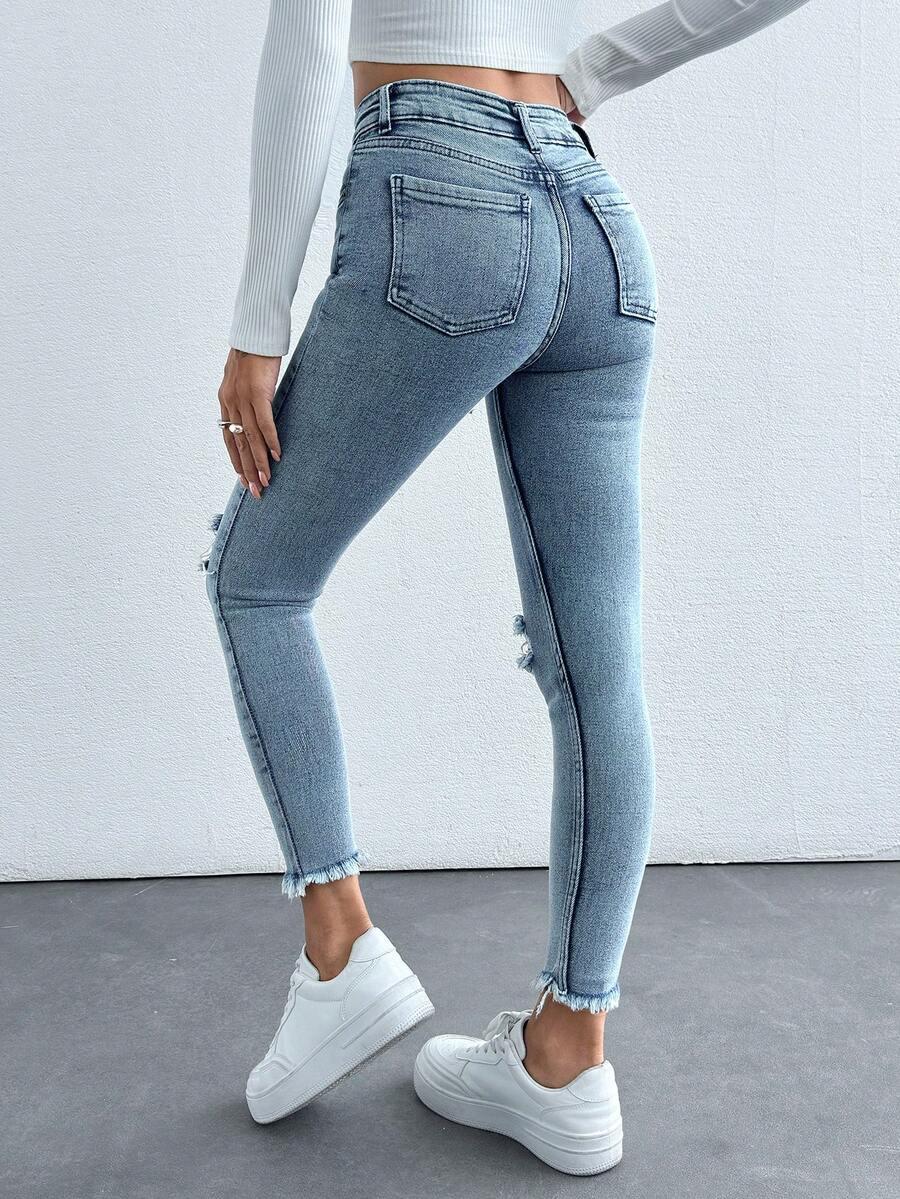 NIEBIESKIE SPODNIE JEANS 