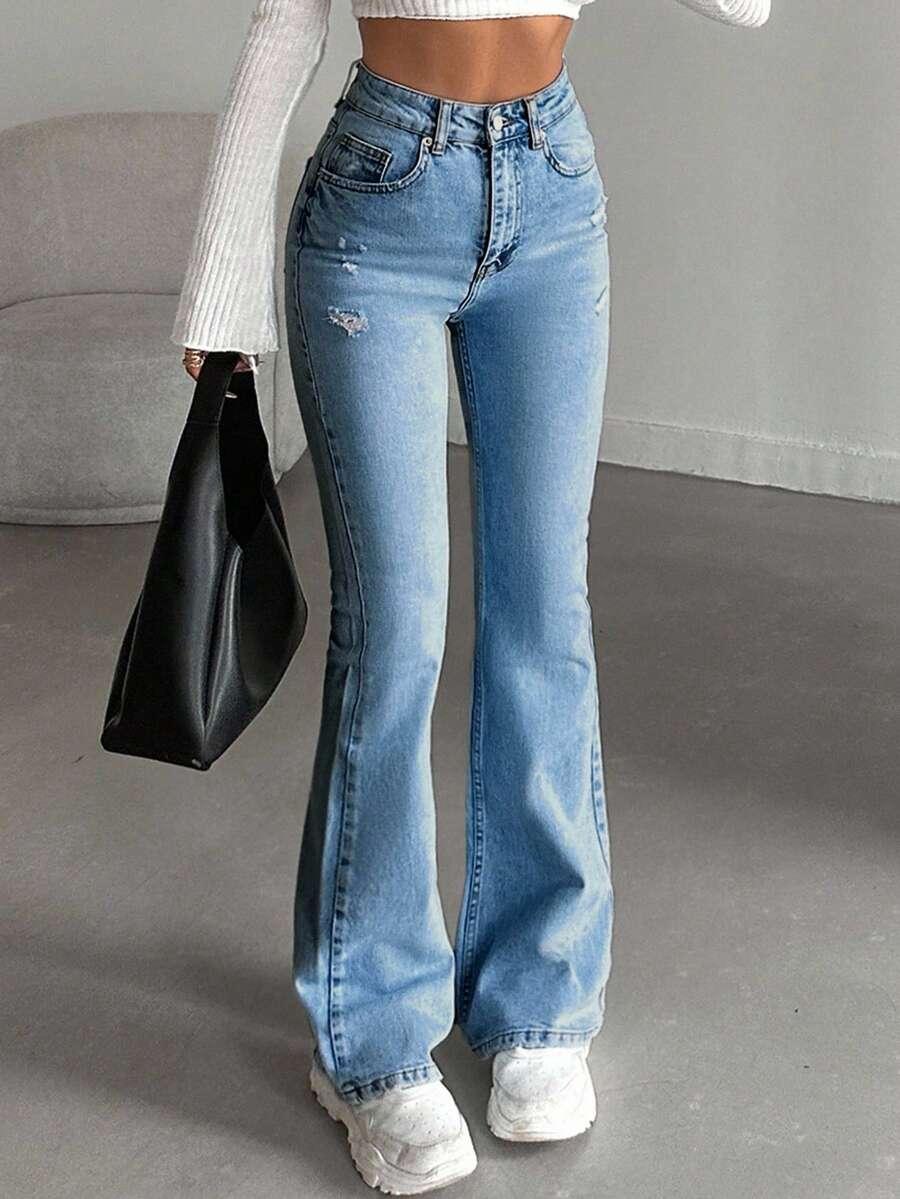 NIEBIESKIE SPODNIE JEANS 