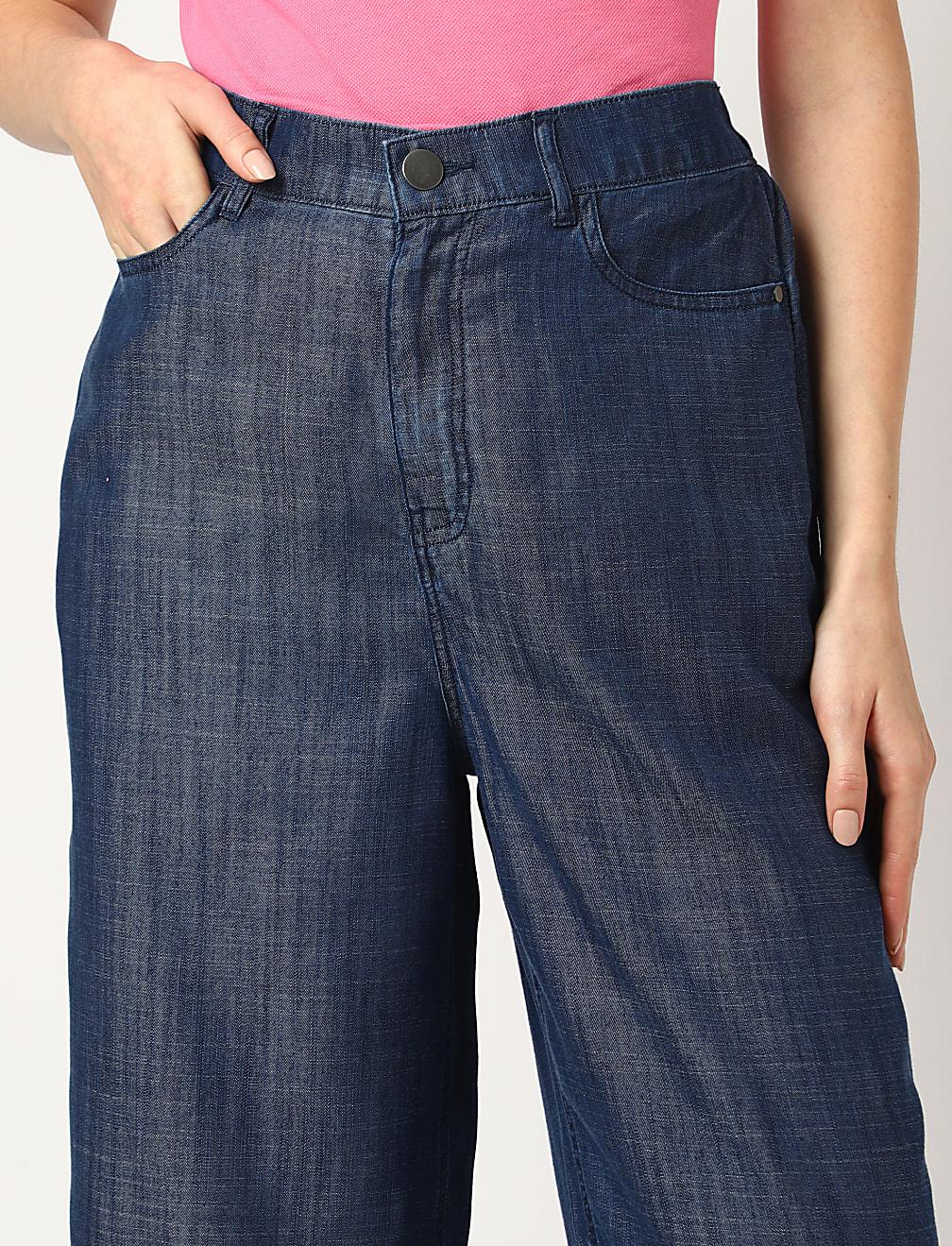niebieskie spodnie jeans T57-4225K-QP