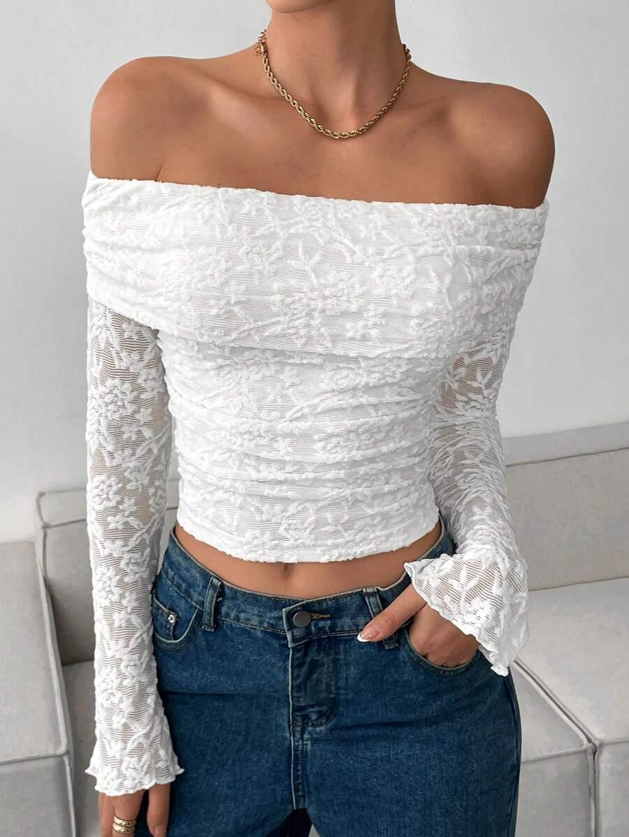 KORONKOWA BLUZKA OFF SHOULDER