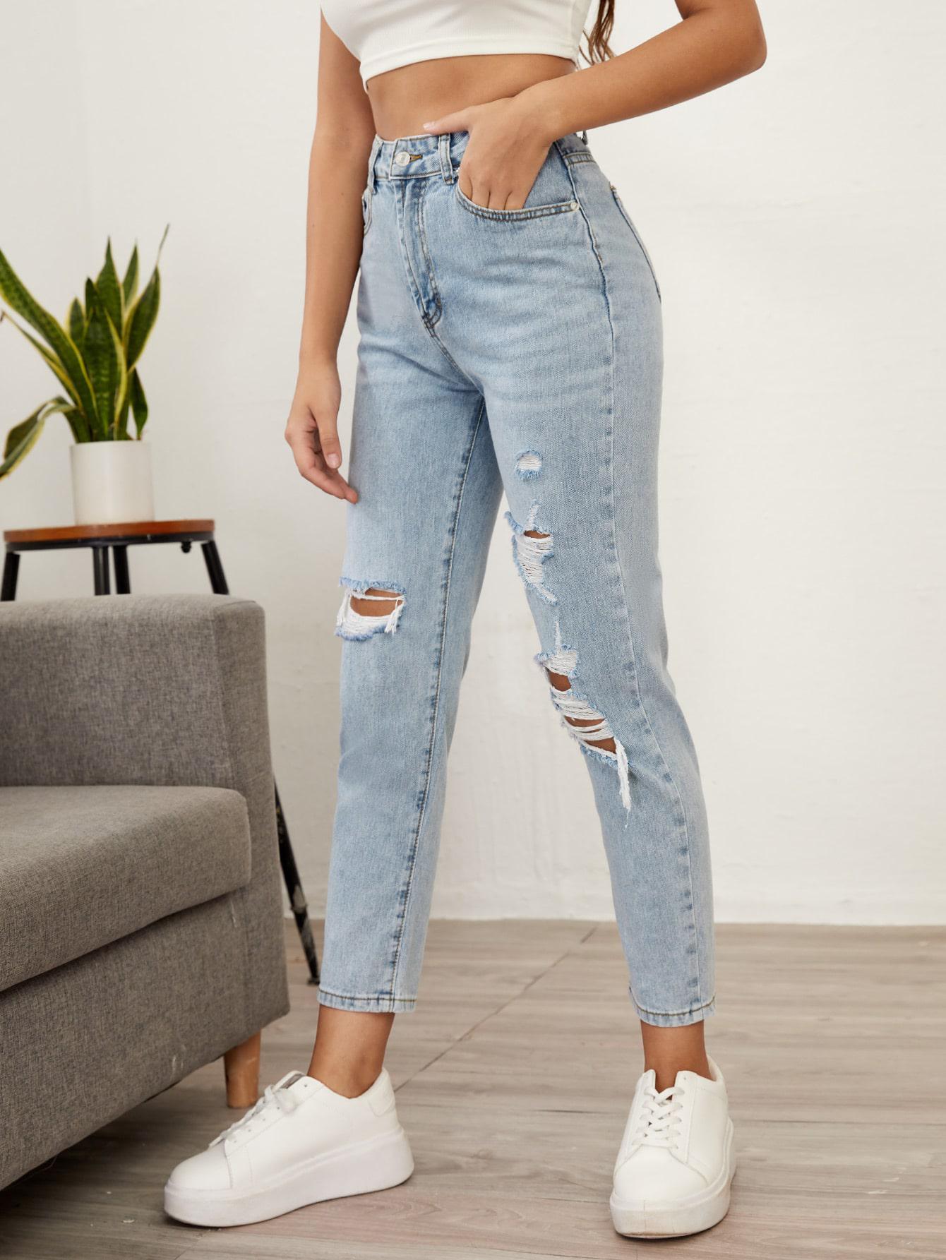NIEBIESKIE SPODNIE JEANS