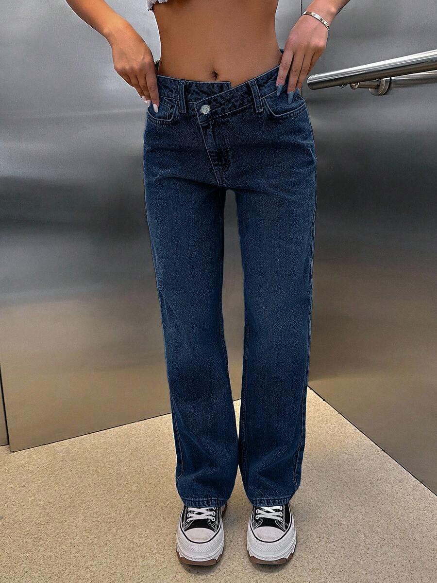 NIEBIESKIE SPODNIE JEANS