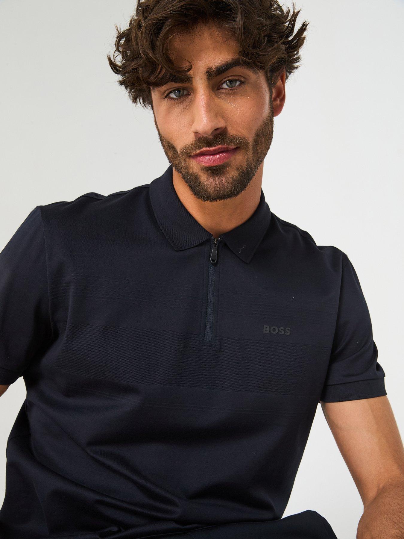 BOSS KOSZULKA POLO Z ZAMKIEM 50538177