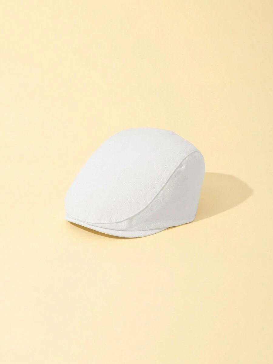 biała CZAPKA BERET