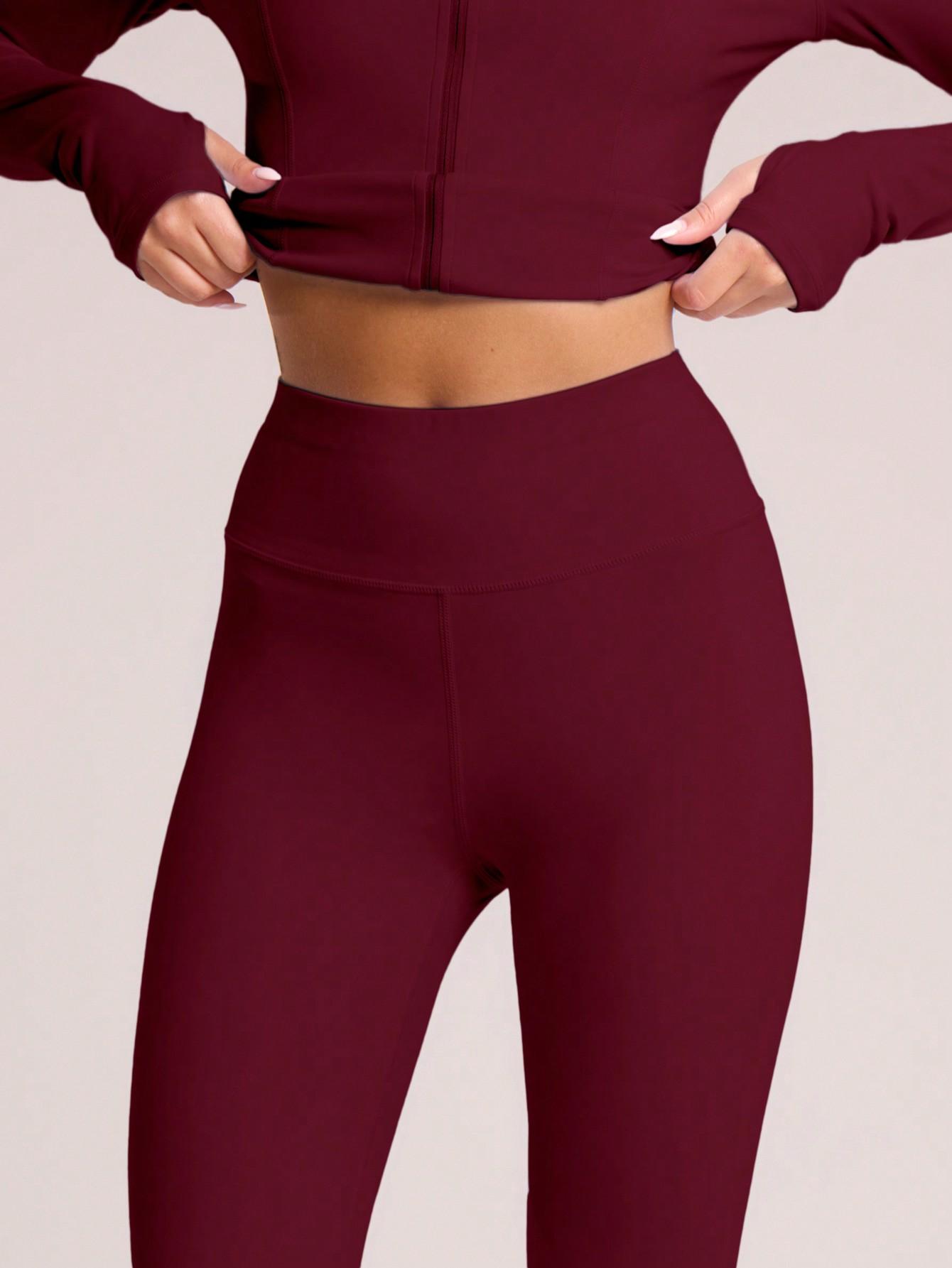 BORDOWE LEGGINSY WYSOKI STAN