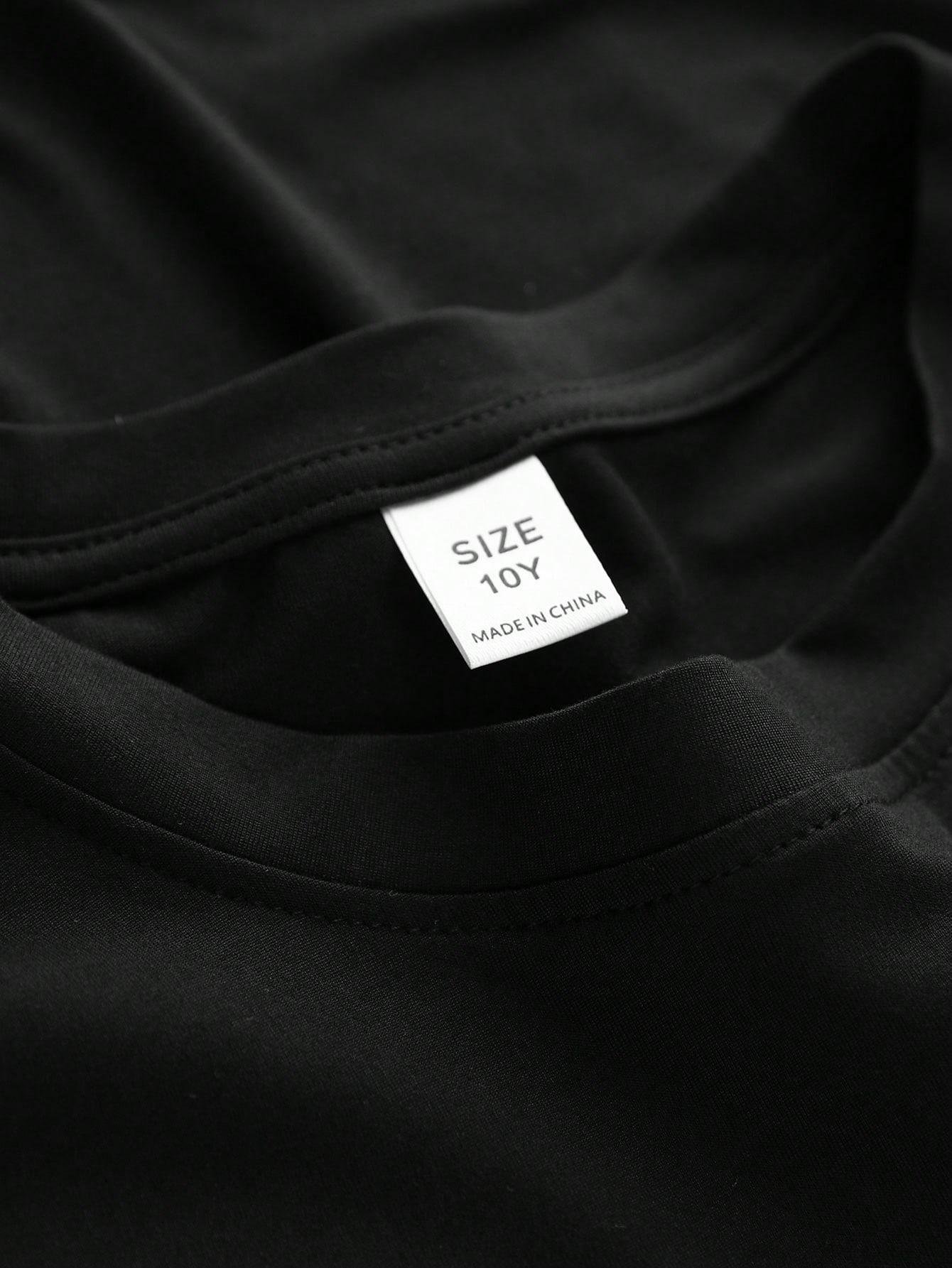 CZARNY T-SHIRT BASIC