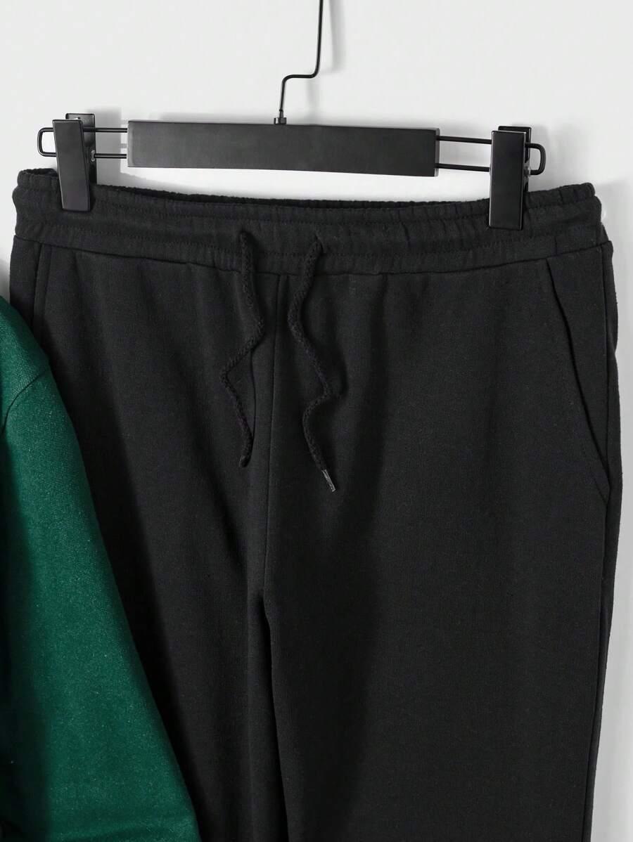 komplet dresowy bluza spodnie kontrast