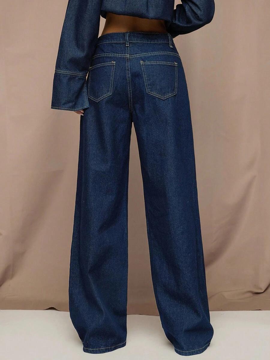 NIEBIESKIE SPODNIE JEANS