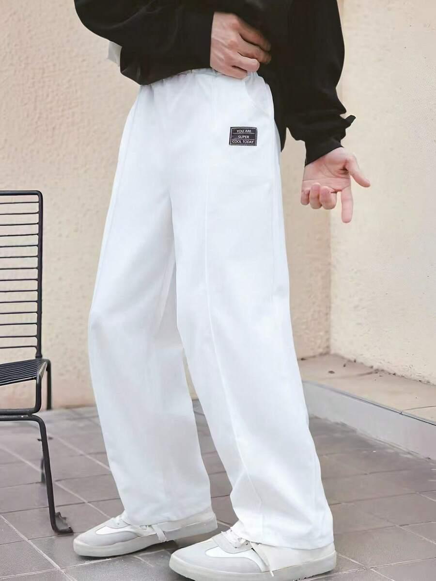 BIAŁE SPODNIE CASUAL