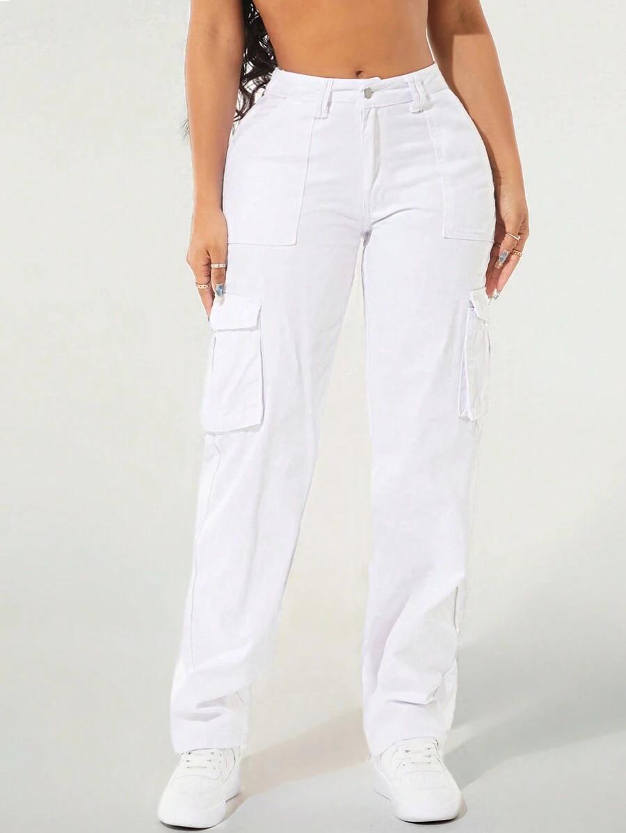białe spodnie jeans