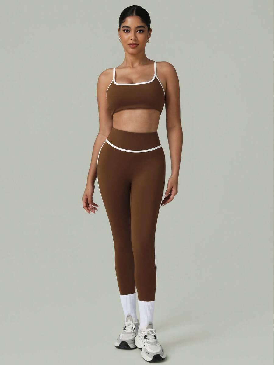 TOP LEGGINSY KOMPLET SPORTOWY