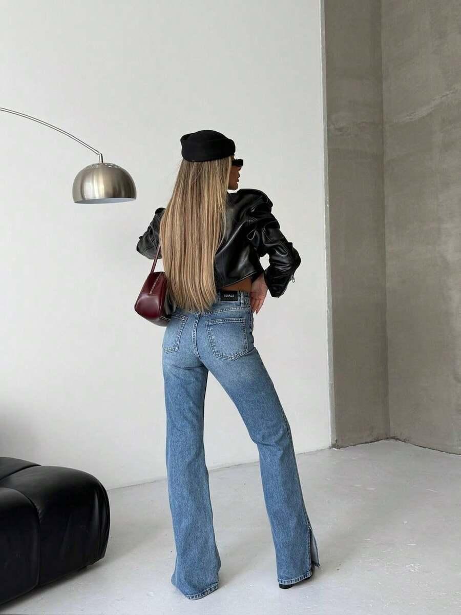 NIEBIESKIE SPODNIE JEANS