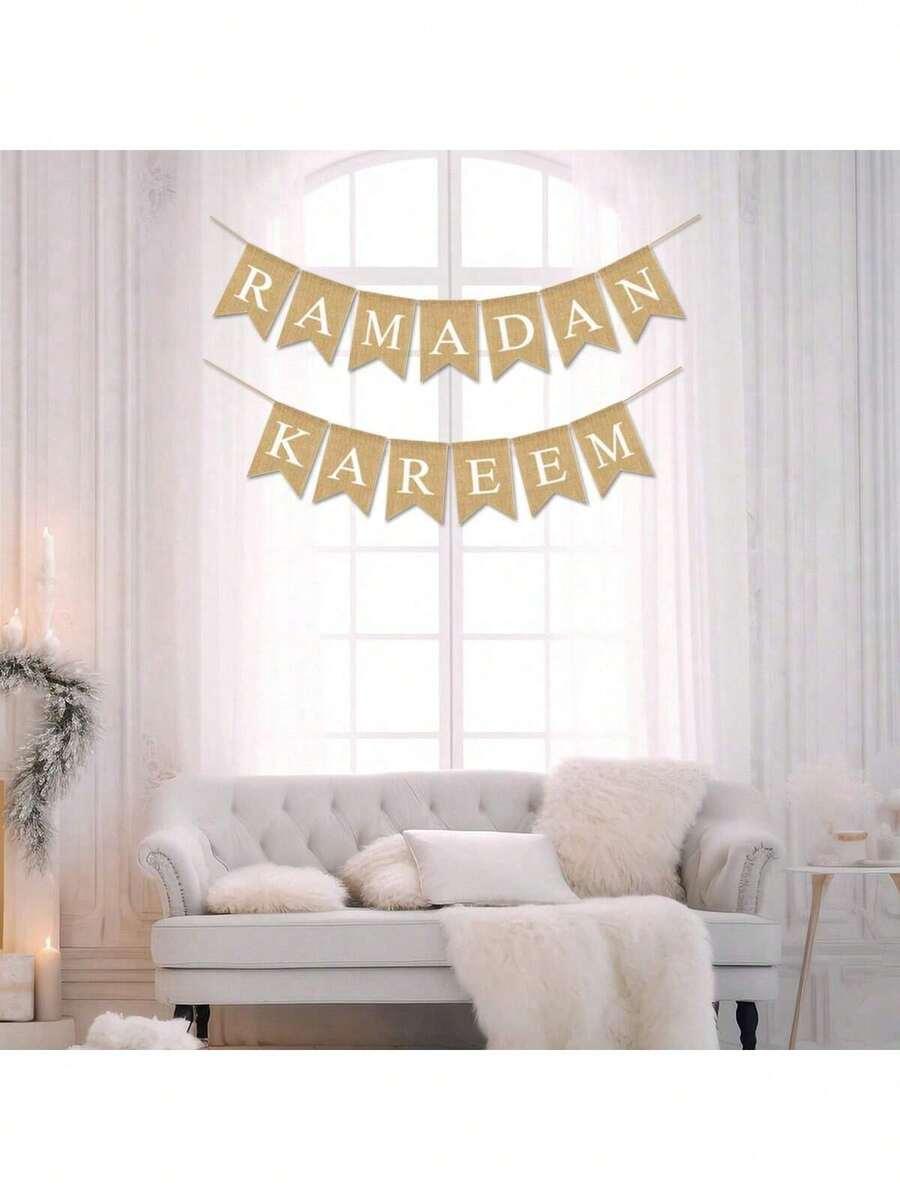 beżowa girlanda napis