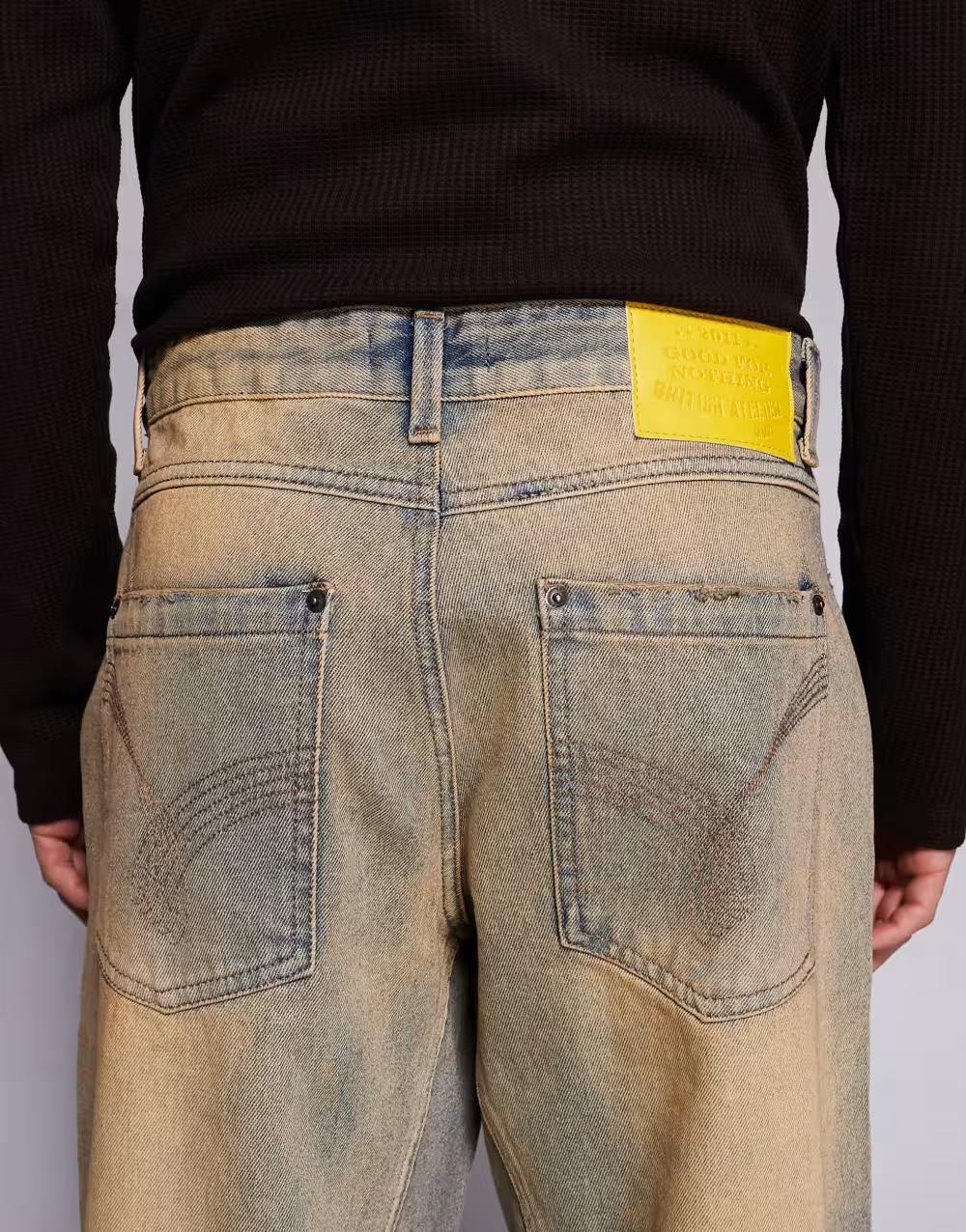 NIEBIESKIE SPODNIE JEANS