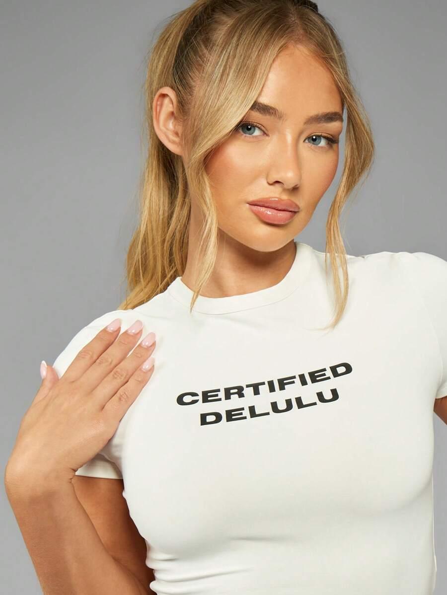 BIAŁY T-SHIRT NADRUK