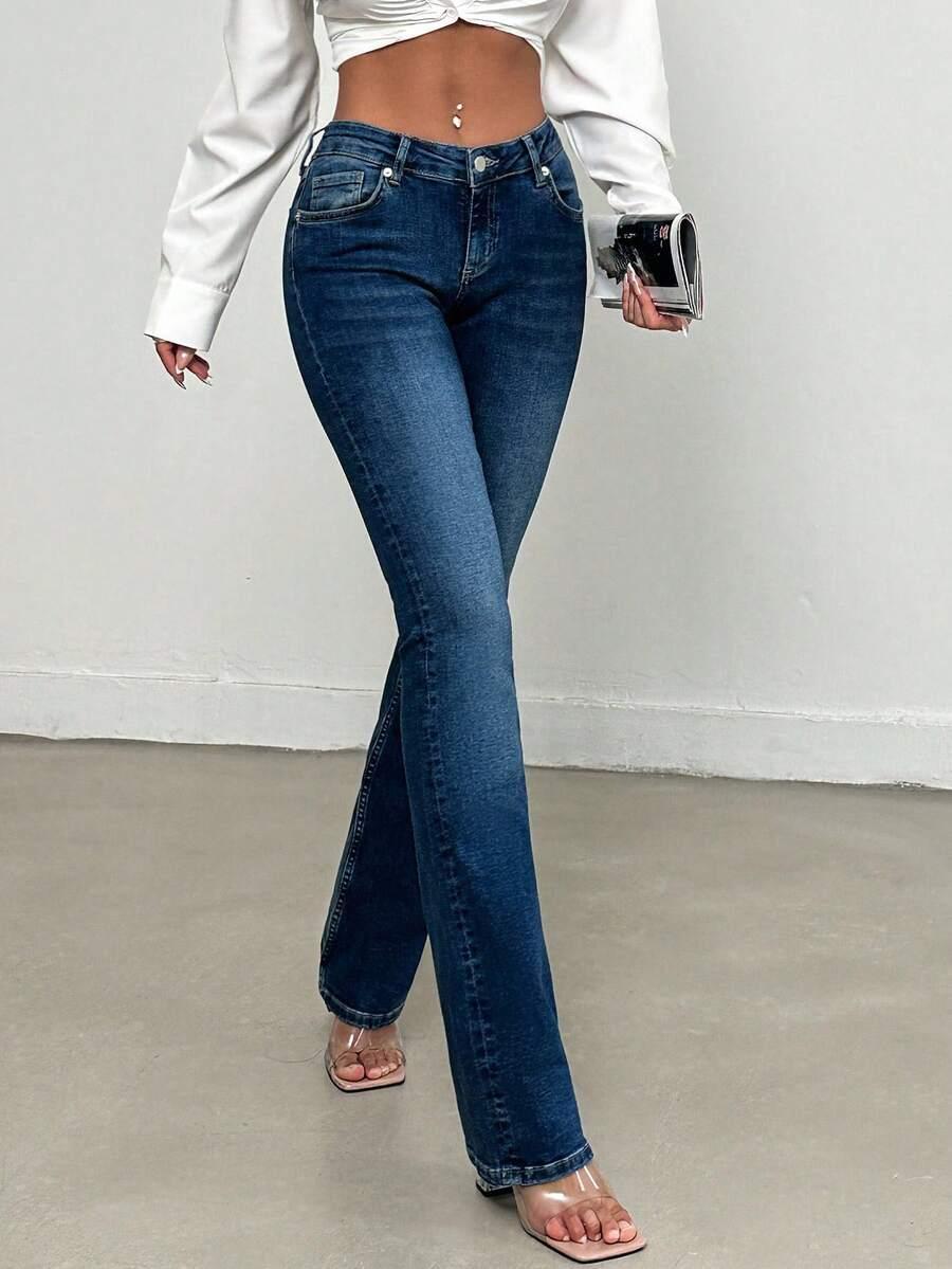 spodnie jeans dzwony 