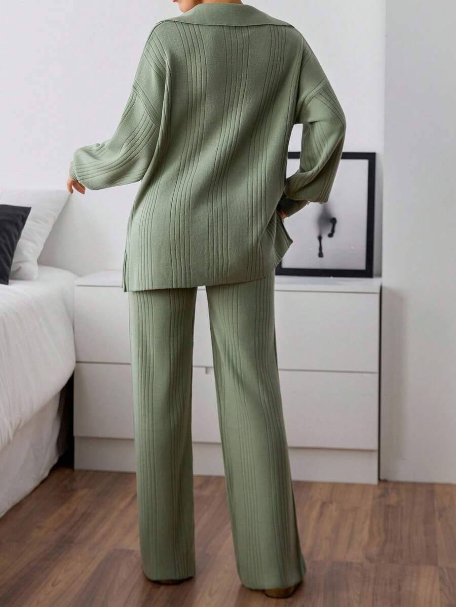 SWETER SPODNIE KOMPLET