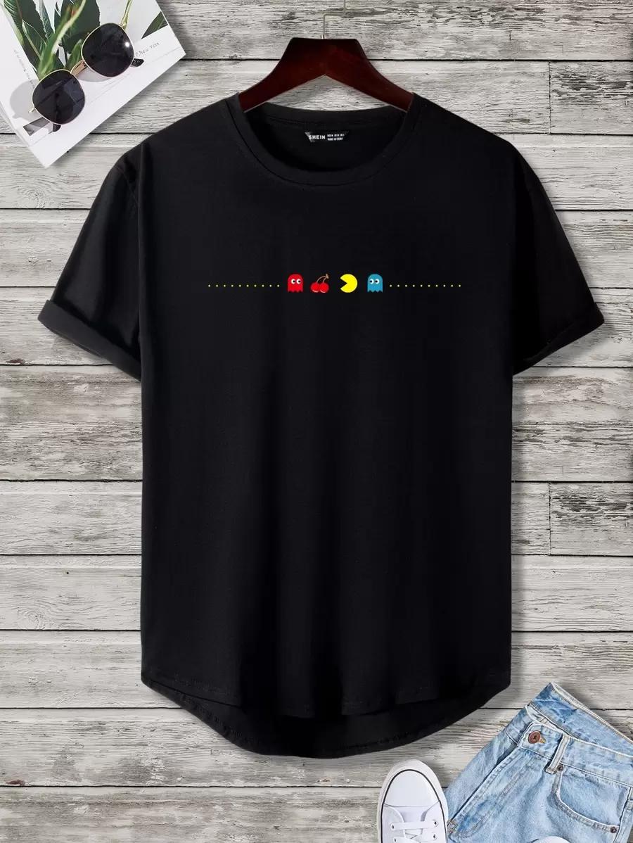 MĘSKI T-SHIRT Z NADRUKIEM