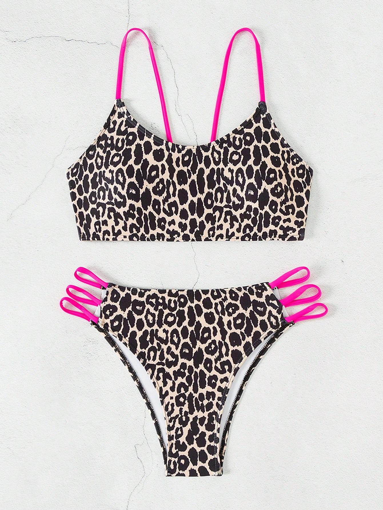 DWUCZĘŚCIOWY STRÓJ KĄPIELOWY ANIMAL PRINT