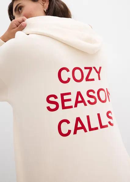BLUZA BAWEŁNIANA Z NADRUKIEM