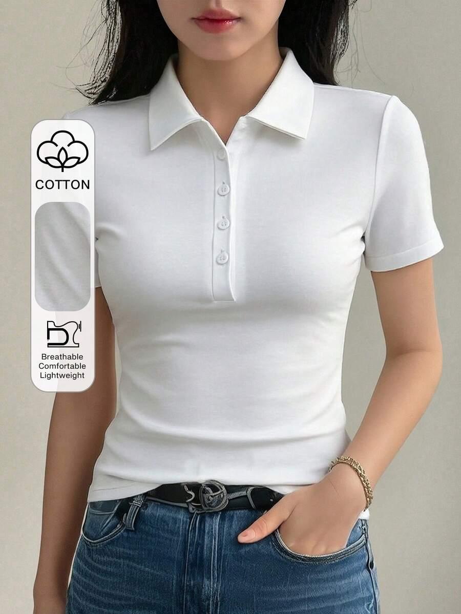 biała koszulka polo 