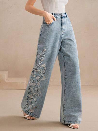 NIEBIESKIE SPODNIE JEANS