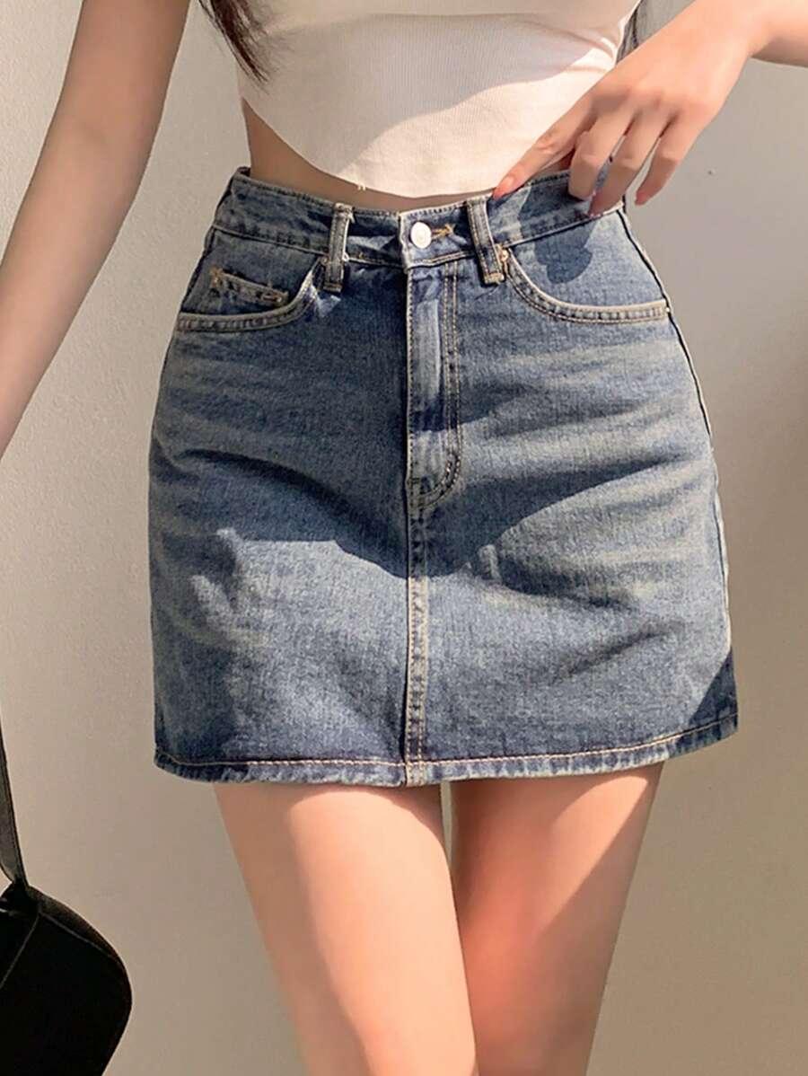 SPÓDNICA MINI PROSTA