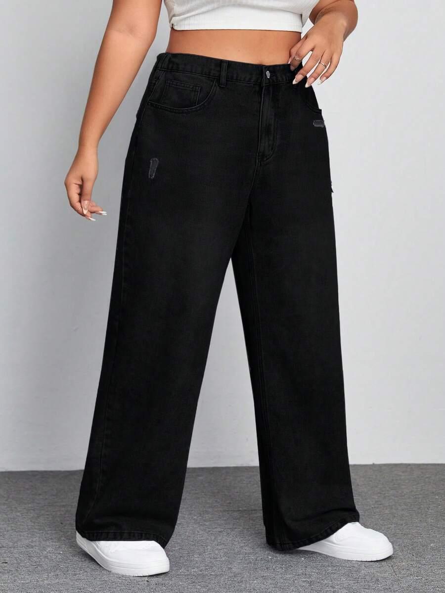 czarne spodnie jeans