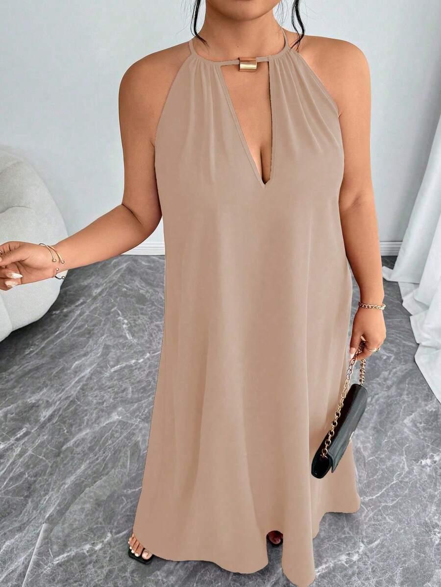 LUŹNA SUKIENKA MAXI PLUS SIZE