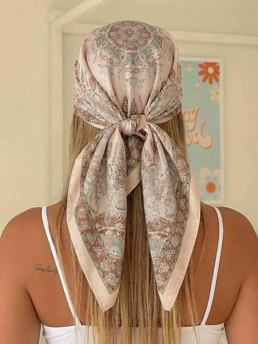 chusta na głowę wzór