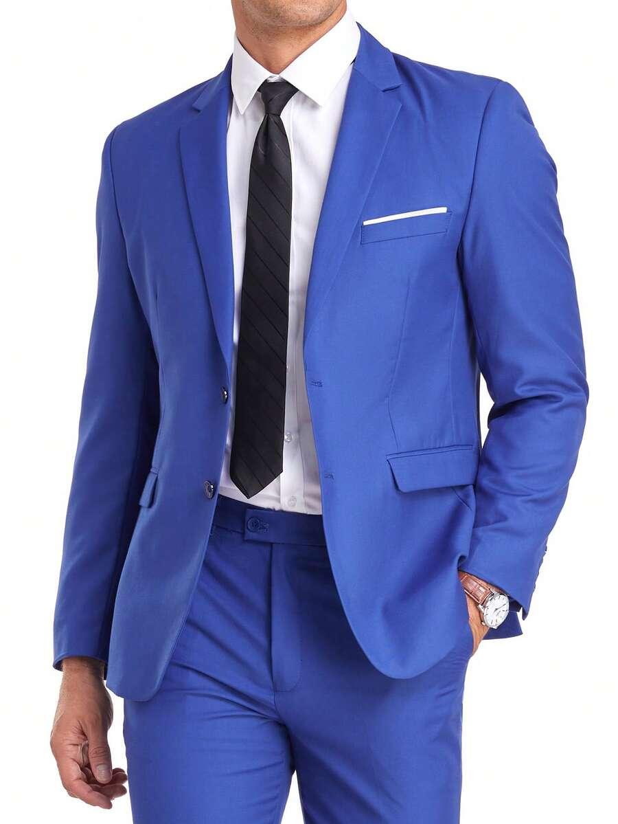 niebieska marynarka krawat