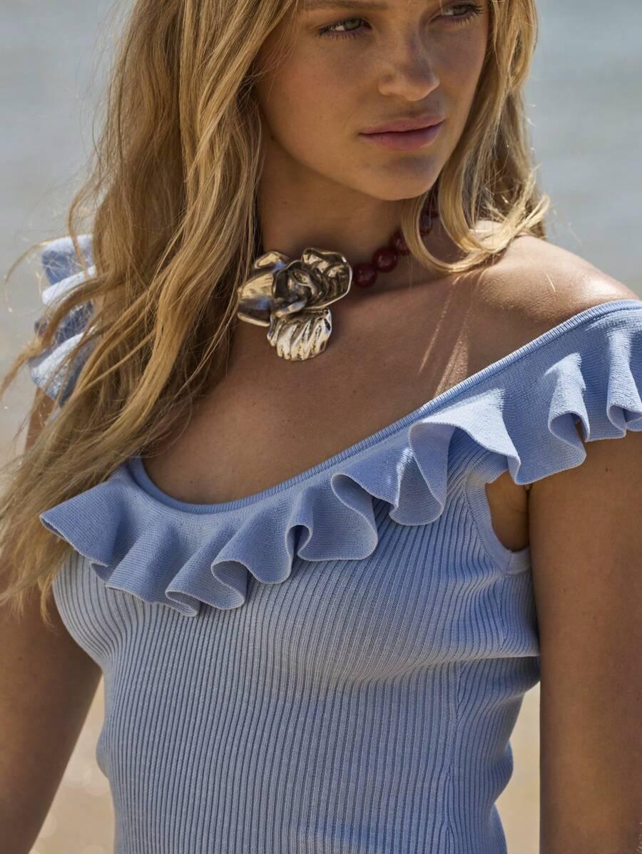 NIEBIESKA Mini SUKIENKA