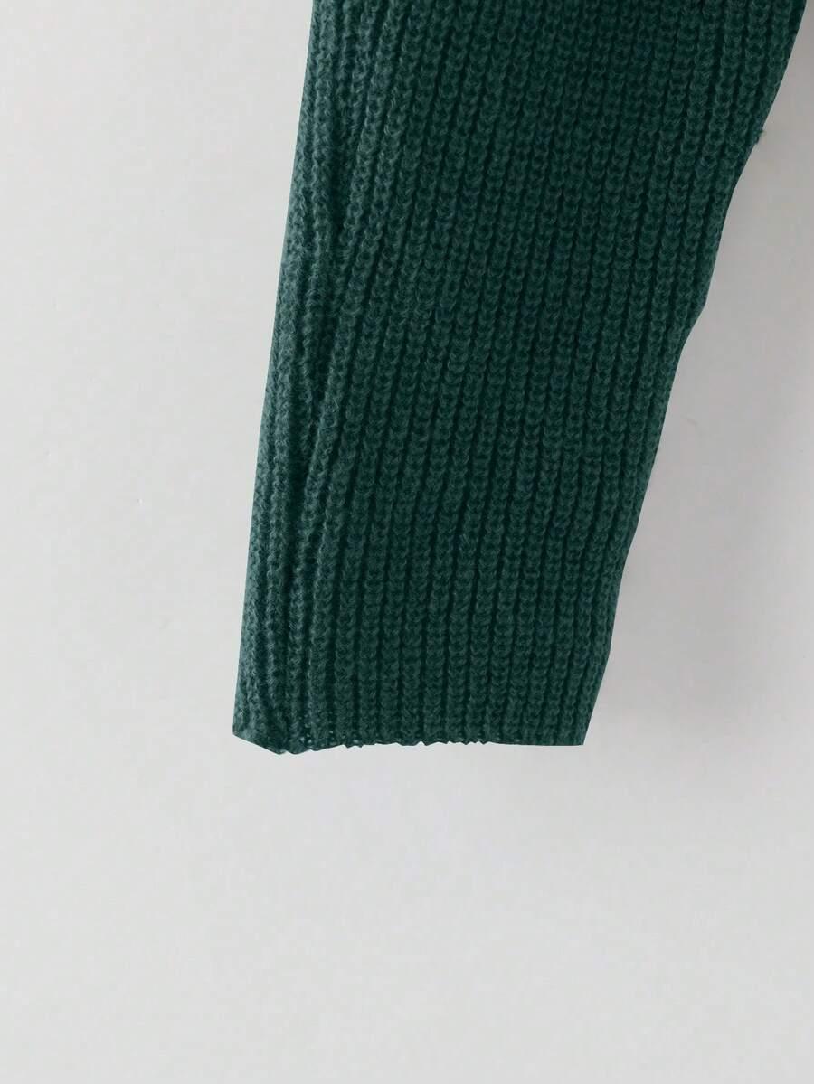 zielony komplet sweter spodnie