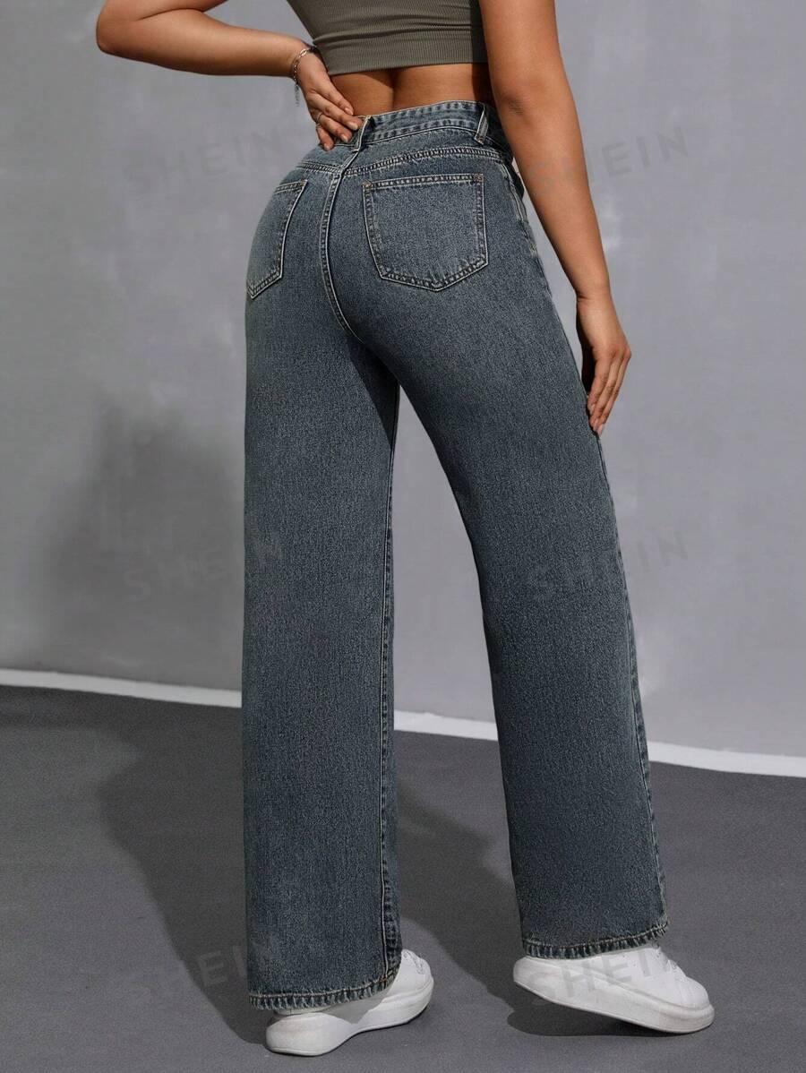 SZARE SPODNIE JEANS 