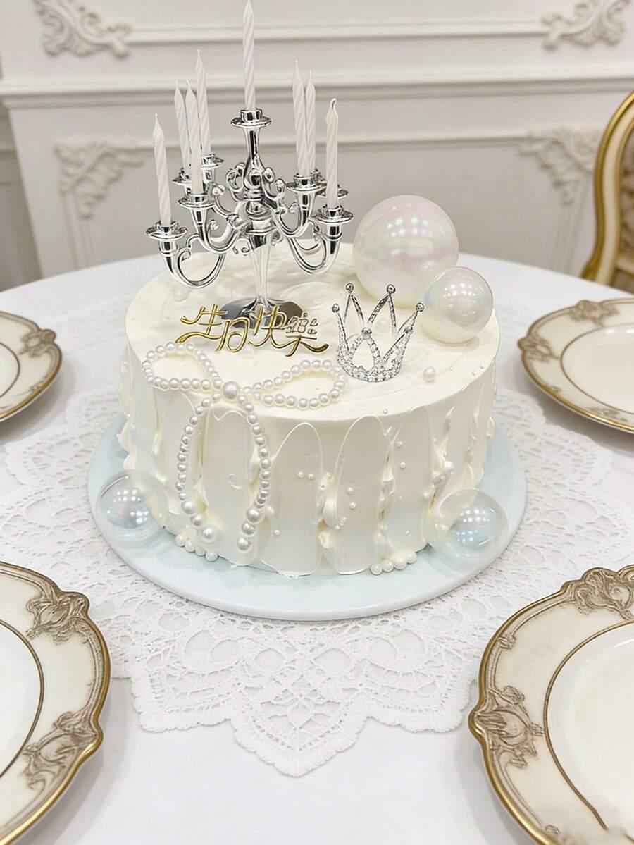 topper na tort korona 2-pack