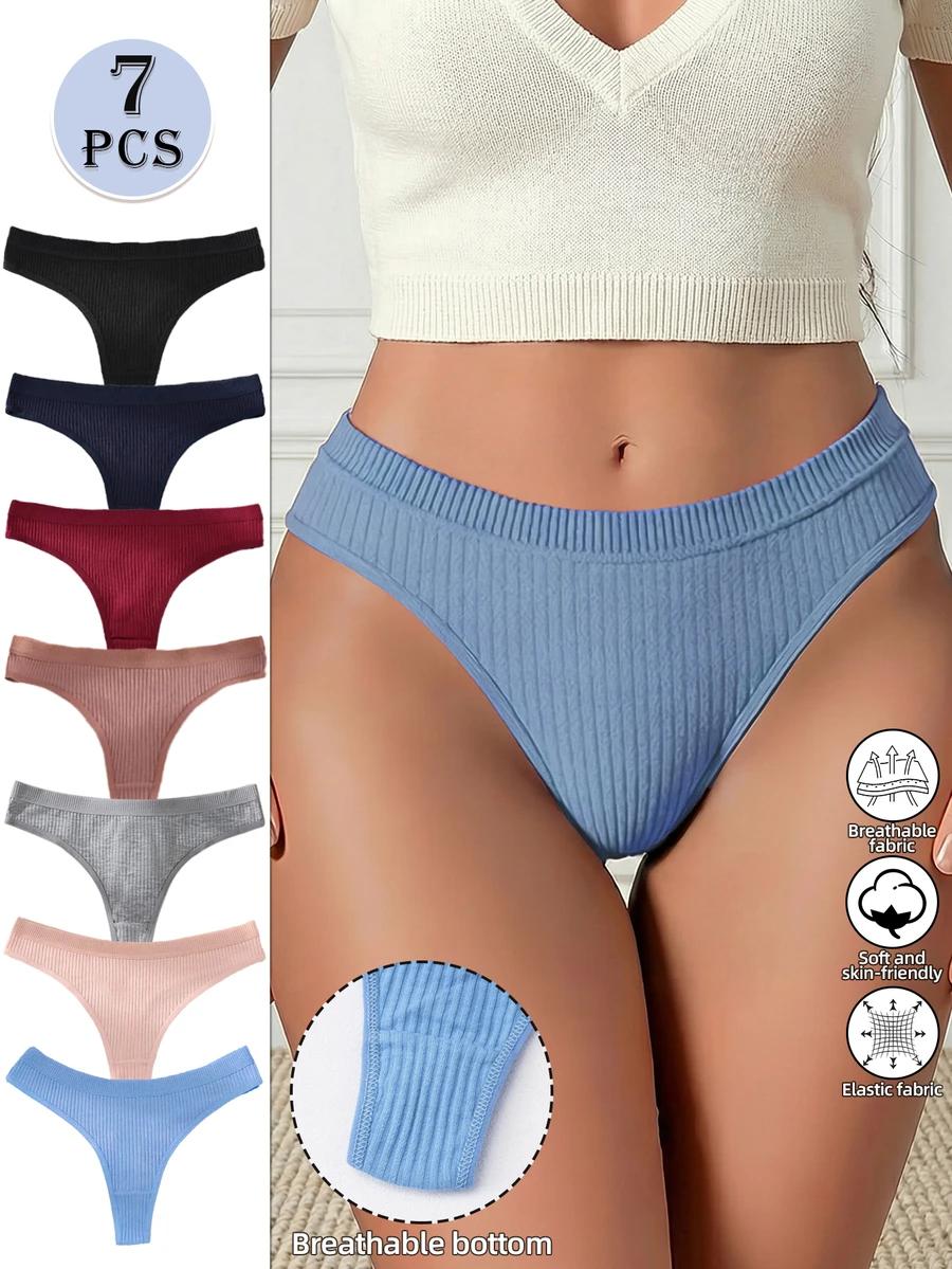majtki prążek 7-pack