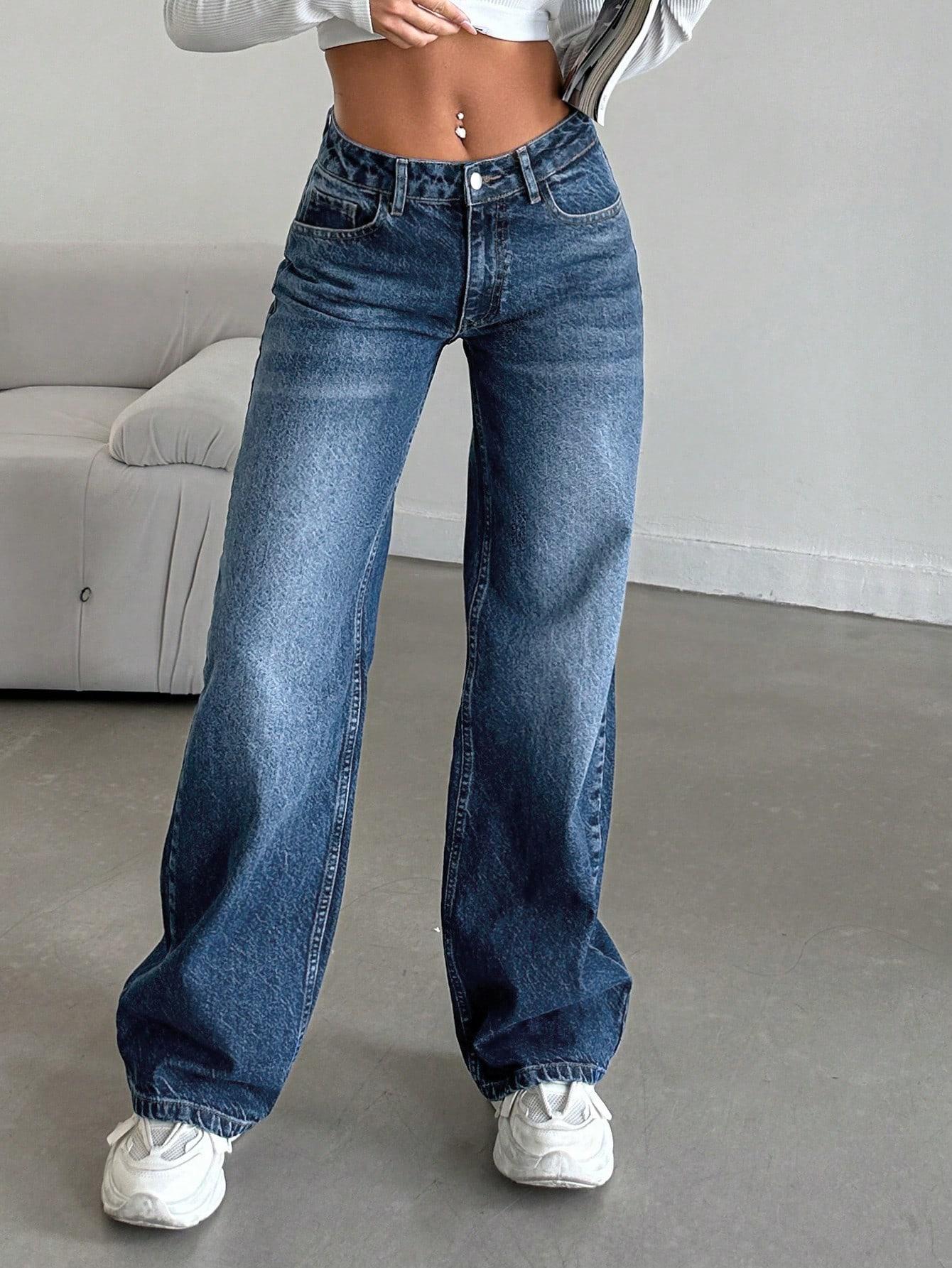 NIEBIESKIE SPODNIE JEANS 