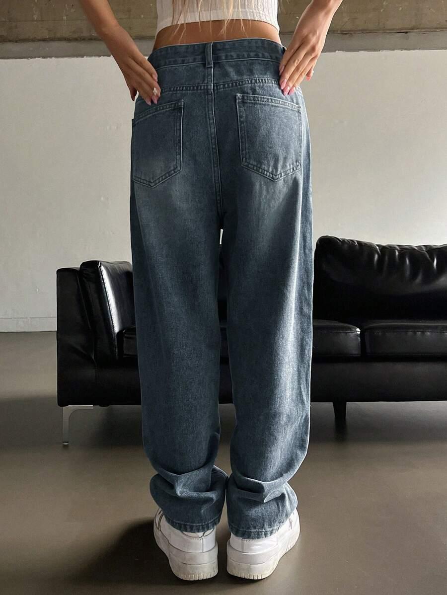 NIEBIESKIE SPODNIE JEANS
