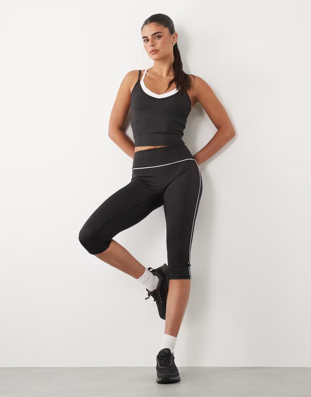 CZARNE SPORTOWE LEGGINSY