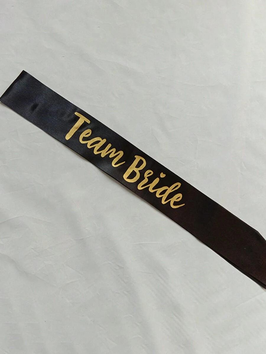 czarna szarfa team bride