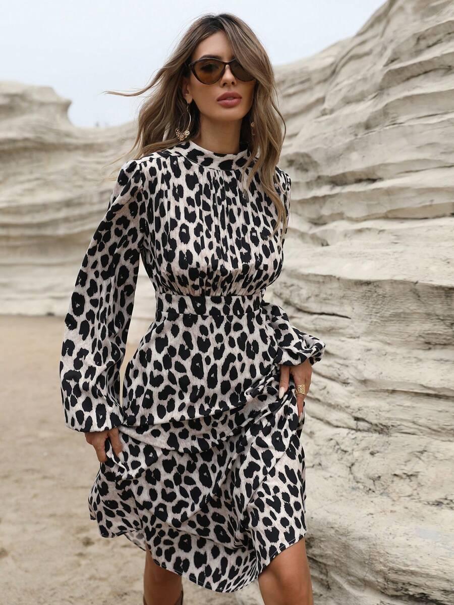 SUKIENKA ANIMAL PRINT STÓJKA