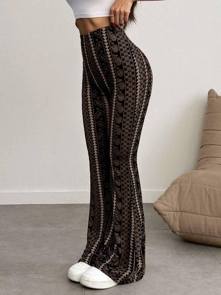 spodnie print casual 