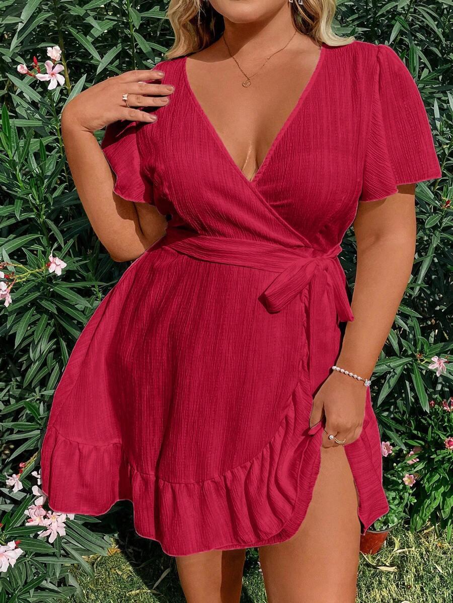 czerwona sukienka mini